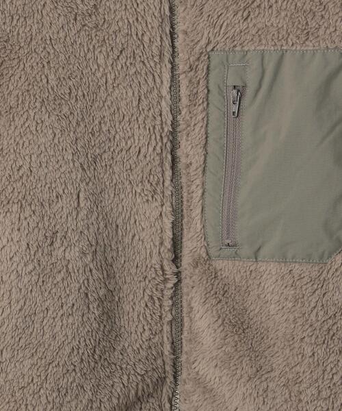 UNITED ARROWS LTD. OUTLET（ユナイテッドアローズアウトレット）の「＜A DAY IN THE LIFE＞シャギー フリース レイズドネック ブルゾン（Tシャツ/カットソー・メンズ・グレー/ベージュ/ブラック・M/L/S）」の8枚目の写真