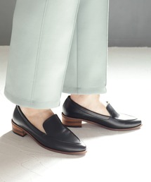 grandfleur（グランドフルール）の「アーモンドトゥ/ウッドヒールローファーパンプス（ローファー・キッズ）」