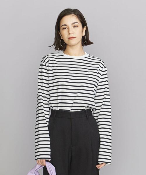 BEAUTY&YOUTH UNITED ARROWS(ビューティーアンドユースユナイテッドアローズ)の「BY コットン天竺ロングスリーブカットソー(Tシャツ/カットソー・レディース・ホワイト/ブラック/その他1・FREE)」の11枚目の写真