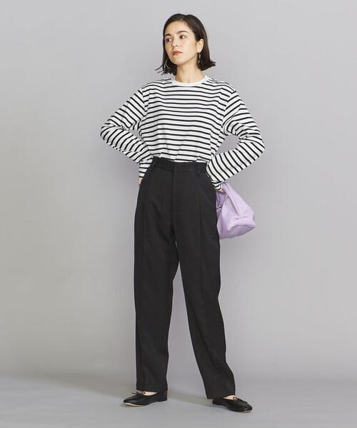 BEAUTY&YOUTH UNITED ARROWS(ビューティーアンドユースユナイテッドアローズ)の「BY コットン天竺ロングスリーブカットソー(Tシャツ/カットソー・レディース・ホワイト/ブラック/その他1・FREE)」の8枚目の写真