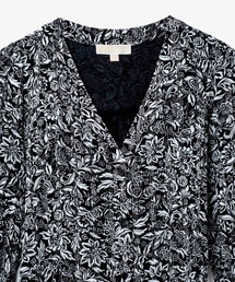 【マイケルコース】メタル フローラル 花柄プリント ロング ドレス ワンピースS 62777673b_b_03_215.jpg