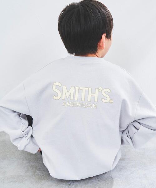 【coenキッズ/ジュニア】SMITH'S(スミス)別注プリントクルーネックスウェット(WEB限定サイズ)