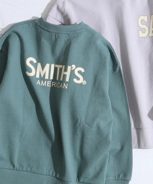 【coenキッズ/ジュニア】SMITH'S(スミス)別注プリントクルーネックスウェット(WEB限定サイズ)