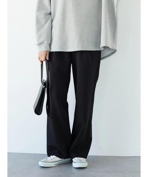 CRAFT STANDARD BOUTIQUE（クラフトスタンダードブティック）の「ストレートパンツ　＊（スラックス・レディース・ブラック/パープル/グリーン・M/L）」の4枚目の写真
