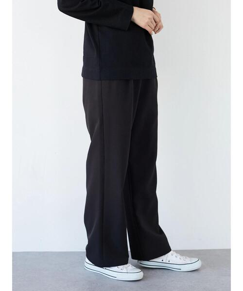 CRAFT STANDARD BOUTIQUE（クラフトスタンダードブティック）の「ストレートパンツ　＊（スラックス・レディース・ブラック/パープル/グリーン・M/L）」の15枚目の写真