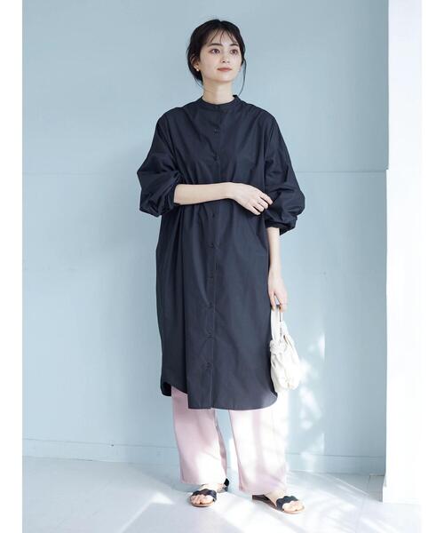 CRAFT STANDARD BOUTIQUE（クラフトスタンダードブティック）の「ストレートパンツ　＊（スラックス・レディース・ブラック/パープル/グリーン・M/L）」の22枚目の写真