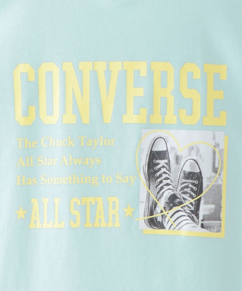CONVERSE ALL STAR(コンバースオールスター)の「【キッズ】CONVERSE コンバース 裾レイヤードT(130~160cm)(Tシャツ/カットソー・キッズ・ミント/ベージュ・160/140/150/130)」の11枚目の写真