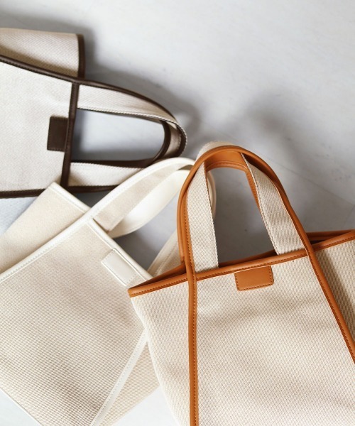 Bab（バブ）の「キャンバスミニトートーバッグ（トートバッグ・レディース・ブラウン/オフホワイト/ブラック・ONESIZE）」の19枚目の写真