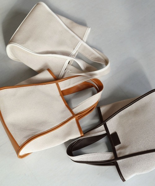 Bab（バブ）の「キャンバスミニトートーバッグ（トートバッグ・レディース・ブラウン/オフホワイト/ブラック・ONESIZE）」の20枚目の写真