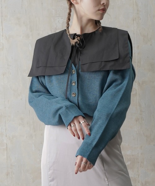 Lull（ルル）の「【Lull / ルル】2wayセーラーカラーブラウス（シャツ/ブラウス・レディース・ホワイト/ライトブルー/ブラック・ONESIZE）」の15枚目の写真