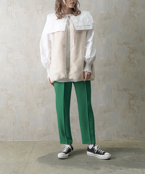 Lull（ルル）の「【Lull / ルル】2wayセーラーカラーブラウス（シャツ/ブラウス・レディース・ホワイト/ライトブルー/ブラック・ONESIZE）」の11枚目の写真