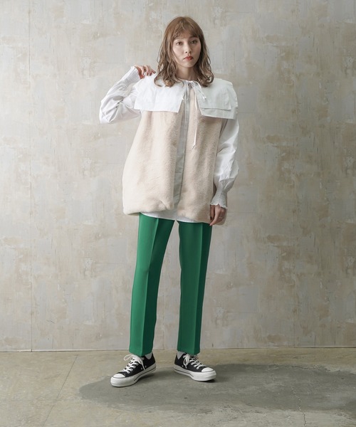 Lull（ルル）の「【Lull / ルル】2wayセーラーカラーブラウス（シャツ/ブラウス・レディース・ホワイト/ライトブルー/ブラック・ONESIZE）」の12枚目の写真