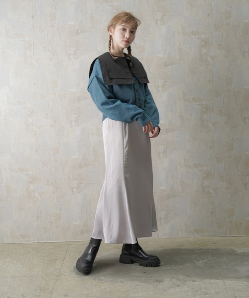 Lull（ルル）の「【Lull / ルル】2wayセーラーカラーブラウス（シャツ/ブラウス・レディース・ホワイト/ライトブルー/ブラック・ONESIZE）」の17枚目の写真