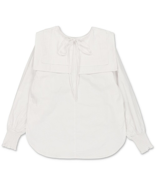 Lull（ルル）の「【Lull / ルル】2wayセーラーカラーブラウス（シャツ/ブラウス・レディース・ホワイト/ライトブルー/ブラック・ONESIZE）」の22枚目の写真