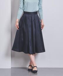 UNITED ARROWS | <UNITED ARROWS>P サテン ツイル タックスカート B(スカート)
