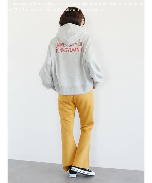 Green Parks(グリーンパークス)の「カレッジロゴプリントフーディー*(パーカー・レディース・グレー/ブルー/ホワイト系その他・FREE)」の6枚目の写真