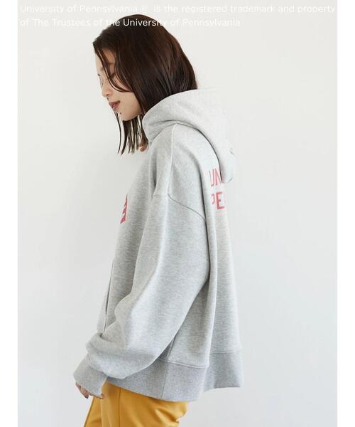 Green Parks(グリーンパークス)の「カレッジロゴプリントフーディー*(パーカー・レディース・グレー/ブルー/ホワイト系その他・FREE)」の9枚目の写真