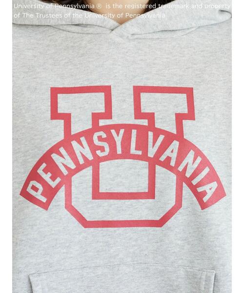 Green Parks(グリーンパークス)の「カレッジロゴプリントフーディー*(パーカー・レディース・グレー/ブルー/ホワイト系その他・FREE)」の4枚目の写真