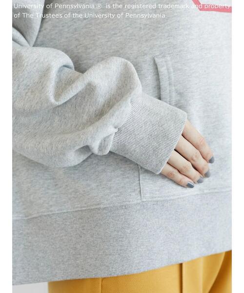 Green Parks(グリーンパークス)の「カレッジロゴプリントフーディー*(パーカー・レディース・グレー/ブルー/ホワイト系その他・FREE)」の14枚目の写真