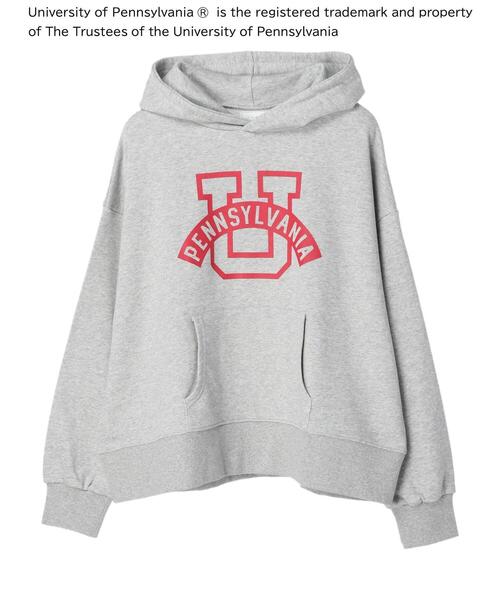 Green Parks(グリーンパークス)の「カレッジロゴプリントフーディー*(パーカー・レディース・グレー/ブルー/ホワイト系その他・FREE)」の11枚目の写真