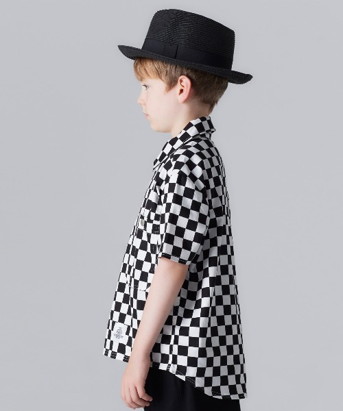 Smoothy（スムージー）の「Smoothy Checkered flag shirts / スムージー チェッカーフラッグシャツ（シャツ/ブラウス・キッズ・ブラック/レッド・S/M/L/XL）」の10枚目の写真