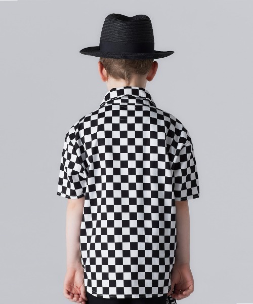 Smoothy（スムージー）の「Smoothy Checkered flag shirts / スムージー チェッカーフラッグシャツ（シャツ/ブラウス・キッズ・ブラック/レッド・S/M/L/XL）」の9枚目の写真