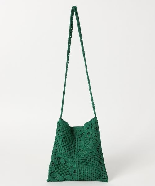 LOWRYS FARM(ローリーズファーム)の「レースショルダーバッグ 260584(ショルダーバッグ・レディース・オフホワイト/ブラック/グリーン・FREE)」の7枚目の写真