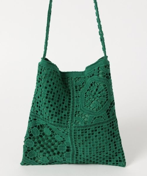 LOWRYS FARM(ローリーズファーム)の「レースショルダーバッグ 260584(ショルダーバッグ・レディース・オフホワイト/ブラック/グリーン・FREE)」の9枚目の写真