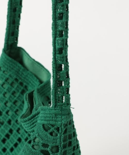LOWRYS FARM(ローリーズファーム)の「レースショルダーバッグ 260584(ショルダーバッグ・レディース・オフホワイト/ブラック/グリーン・FREE)」の10枚目の写真