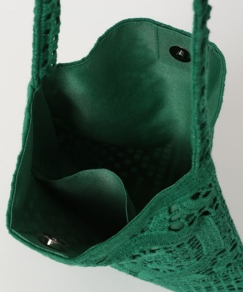 LOWRYS FARM(ローリーズファーム)の「レースショルダーバッグ 260584(ショルダーバッグ・レディース・オフホワイト/ブラック/グリーン・FREE)」の11枚目の写真