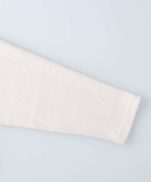 HONEYSUCKLE ROSE（ハニーサックルローズ）の「【HONEYSUCKLE ROSE】バックヘンリーロンＴ（Tシャツ/カットソー・レディース・オフホワイト/ブラック・M/L）」の16枚目の写真