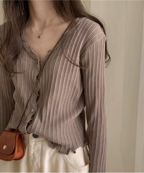 メロウリブカーディガン（カーディガン/ボレロ）｜H.Warren（エイチ