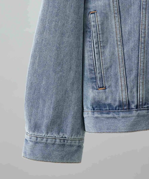 re_k by JUNRED（レクバイジュンレッド）の「【　re_k by JUNRED　】BIGデニムサイドジップGジャン（デニムジャケット・メンズ・ブルー/ブラック・L/M/S）」の6枚目の写真