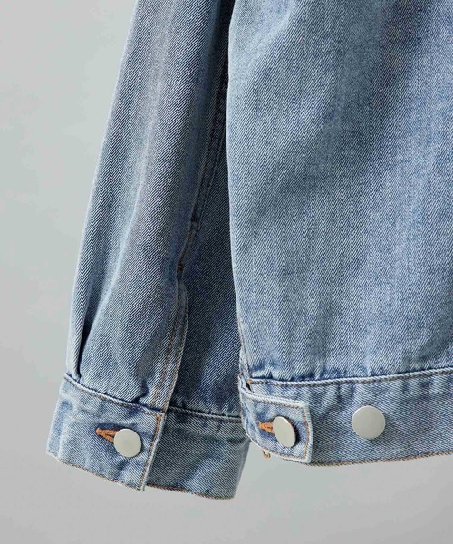 re_k by JUNRED（レクバイジュンレッド）の「【　re_k by JUNRED　】BIGデニムサイドジップGジャン（デニムジャケット・メンズ・ブルー/ブラック・L/M/S）」の7枚目の写真