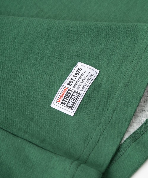 VISION STREET WEAR(ヴィジョンストリートウェア)の「【VISION STREET WEAR/ヴィジョンストリートウェア】スケボー&シューズワッペンロンT/バックデザイン/ビッグシルエット(Tシャツ/カットソー・メンズ・ホワイト/チャコールグレー/アッシュグレー/グリーン・M/L/XL)」の10枚目の写真
