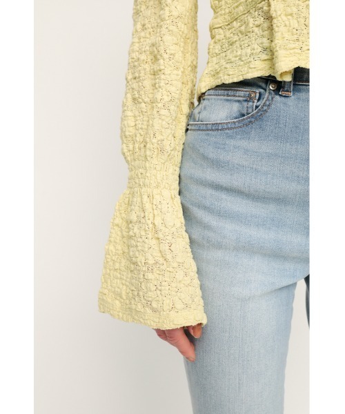 SLY（スライ）の「FRONT BUTTON CUT LACE TOPS フロント ボタン