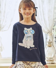 PAUL & JOE(ポール & ジョー) Kids & Junior サングラスキャット長袖Tシャツ