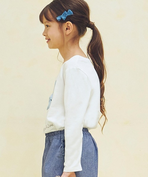 PAUL&JOE(ポールアンドジョー)の「PAUL & JOE(ポール & ジョー) Kids & Junior サングラスキャット長袖Tシャツ(Tシャツ/カットソー・キッズ・ラベンダー/ネイビー/ホワイト・130cm/150cm/120cm/110cm/140cm)」の11枚目の写真