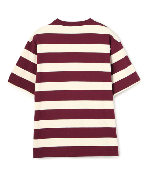 Schott(ショット)の「Schott/ショット/WIDE BORDER POCKET T-SHIRT/ワイドボーダー ポケットTシャツ(Tシャツ/カットソー・メンズ・ブラック/インディゴブルー/バーガンディー/ワイン/ネイビー・MEDIUM/LARGE/X-LARGE/XX-LARGE)」の7枚目の写真
