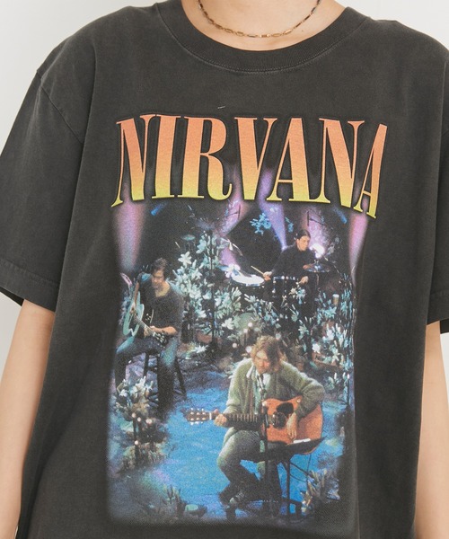 GOOD ROCK SPEED(グッドロックスピード)の「【GOOD ROCK SPEED】NIRVANAプリントTシャツ(Tシャツ/カットソー・レディース・ブラック・M/L/XL)」の11枚目の写真