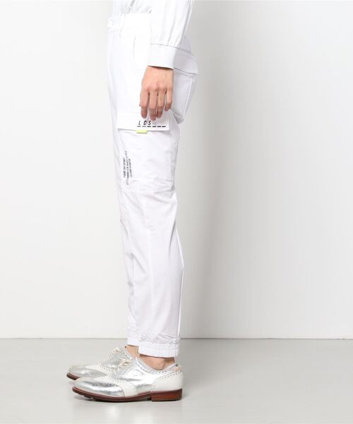 le coq sportif GOLF(ルコックスポルティフゴルフ)の「【RIJOUME】ストレッチジョガーボトムス エコ メンズ ウェア ロングパンツ ボトムス ゴルフ ゴルフウェア リジューム スポーツウェア(スラックス・メンズ・ホワイト/ブラック・LL/M/L)」の3枚目の写真
