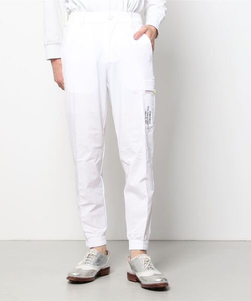 le coq sportif GOLF(ルコックスポルティフゴルフ)の「【RIJOUME】ストレッチジョガーボトムス エコ メンズ ウェア ロングパンツ ボトムス ゴルフ ゴルフウェア リジューム スポーツウェア(スラックス・メンズ・ホワイト/ブラック・LL/M/L)」の6枚目の写真