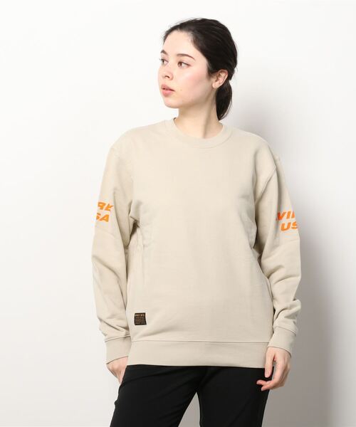 AVIREX（アヴィレックス）の「【WEB&DEPOT限定】オーバー プリント クルーネック スウェット/OVER PRINT LOGO SWEAT（スウェット・レディース・ベージュ/サックスブルー/ブラック・LARGE/MEDIUM/X-LARGE/XX-LARGE）」の19枚目の写真