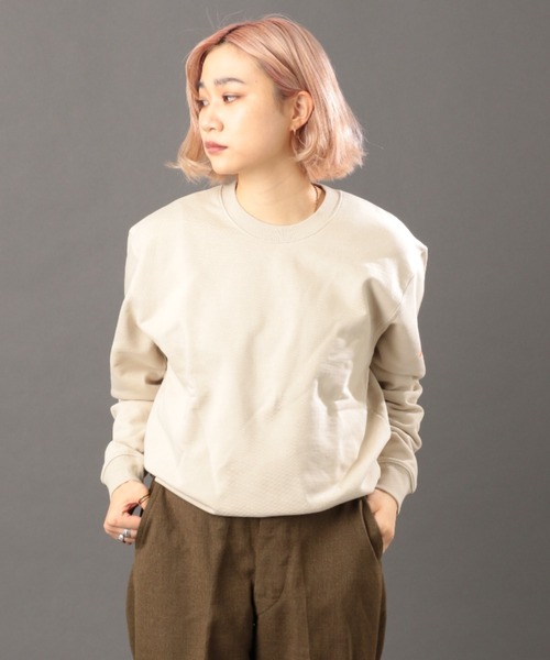 AVIREX（アヴィレックス）の「【WEB&DEPOT限定】オーバー プリント クルーネック スウェット/OVER PRINT LOGO SWEAT（スウェット・レディース・ベージュ/サックスブルー/ブラック・LARGE/MEDIUM/X-LARGE/XX-LARGE）」の16枚目の写真