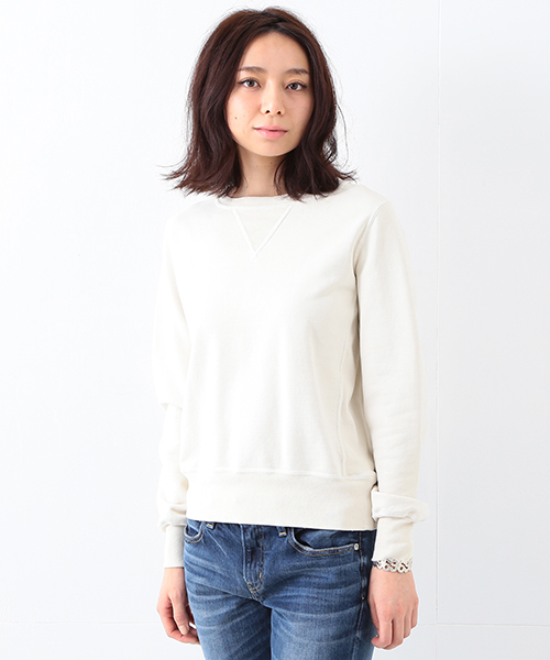 REMI RELIEF(レミレリーフ)の「REMI RELIEF×Ray BEAMS / 別注 スウェットクルー(スウェット・レディース・オフホワイト/グレー/グリーン/ネイビー・ONE SIZE)」の2枚目の写真