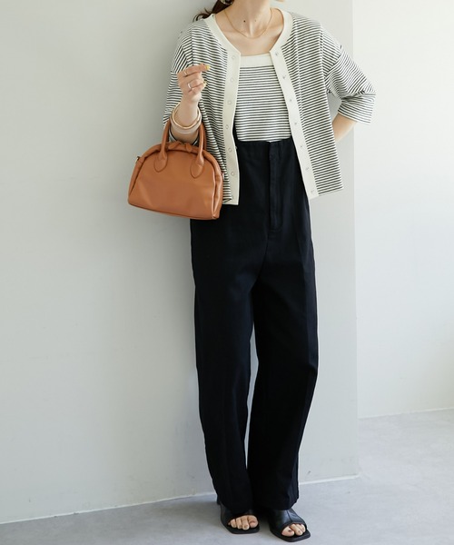 【新品未使用】ツイルサロペット ニコアンド Niko and *シャンブレーツイルサロペット*F