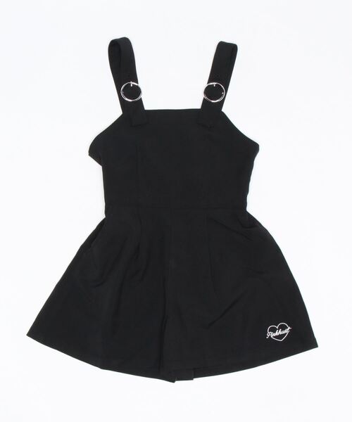 PINKHUNT（ピンクハント）の「PINKHUNT バックりぼんサロペット 6850K（サロペット/オーバーオール・キッズ・ブラック/ブラック系1・120cm/130cm/140cm/150cm/160cm）」の4枚目の写真