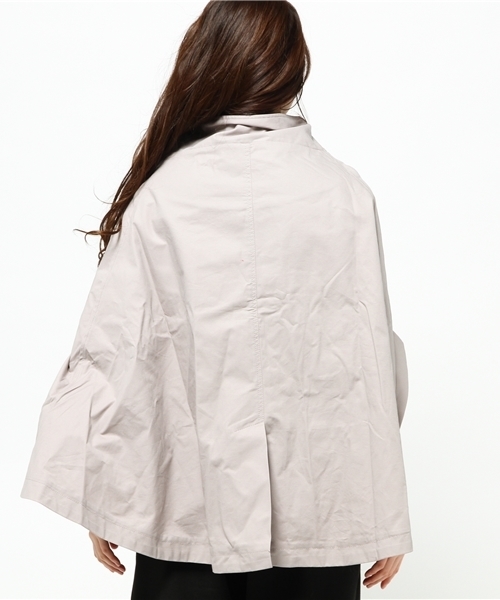 OUTLET（アウトレット）の「【WHO'S WHO gallery】58safariponcho（ポンチョ・レディース・ベージュ/グレー・FREE）」の5枚目の写真