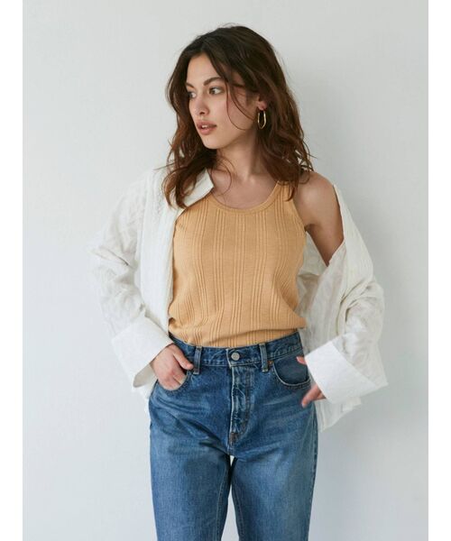 Ungrid（アングリッド）の「コットンジャカードピンタックシャツ（シャツ/ブラウス・レディース・ブラック/オフホワイト・FREE）」の11枚目の写真