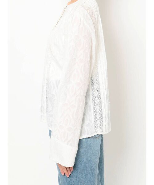 Ungrid（アングリッド）の「コットンジャカードピンタックシャツ（シャツ/ブラウス・レディース・ブラック/オフホワイト・FREE）」の13枚目の写真